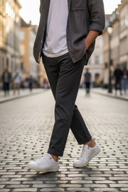 DIESEL S-Clever Low Lace Men's Sneakers EU44.5 White Leather Almond Toe RRP€140