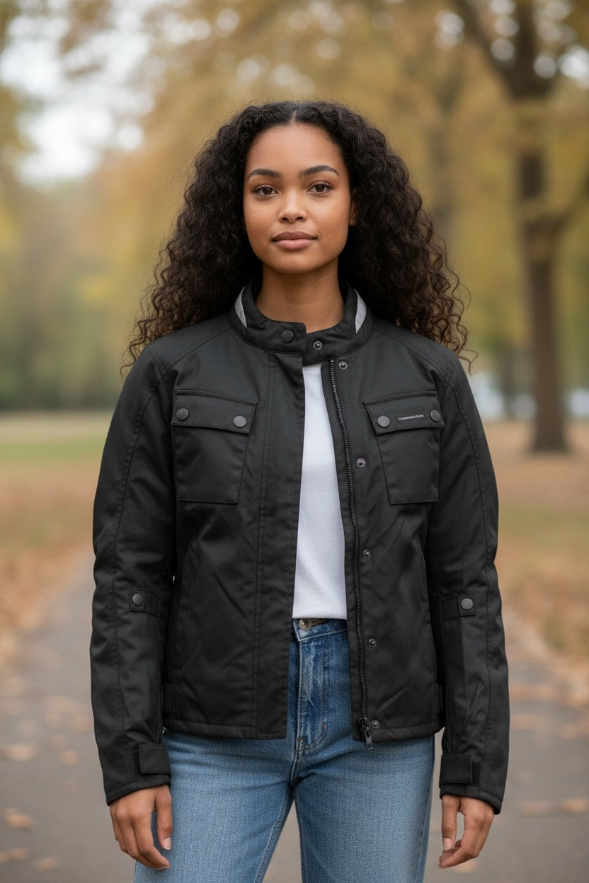 TUCANO URBANO Tina Women Jacket IT 42 Black Breathable Windproof Reflective