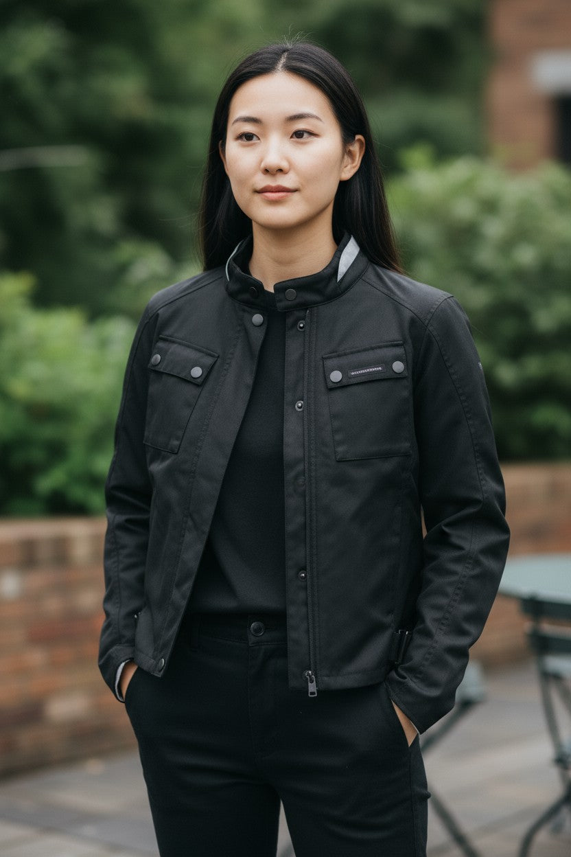 TUCANO URBANO Tina Women Jacket S Black Protective Lined Motorcycle