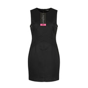 DIESEL D-Floor-SP-NE Women Dress M Sleeveless Zip Coated Crew Neck Mini RRP€325