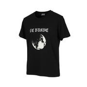 DIESEL T-Iny-B1 Men T-Shirt S Black Tricot Stretch Crew Collar Short Sleeved