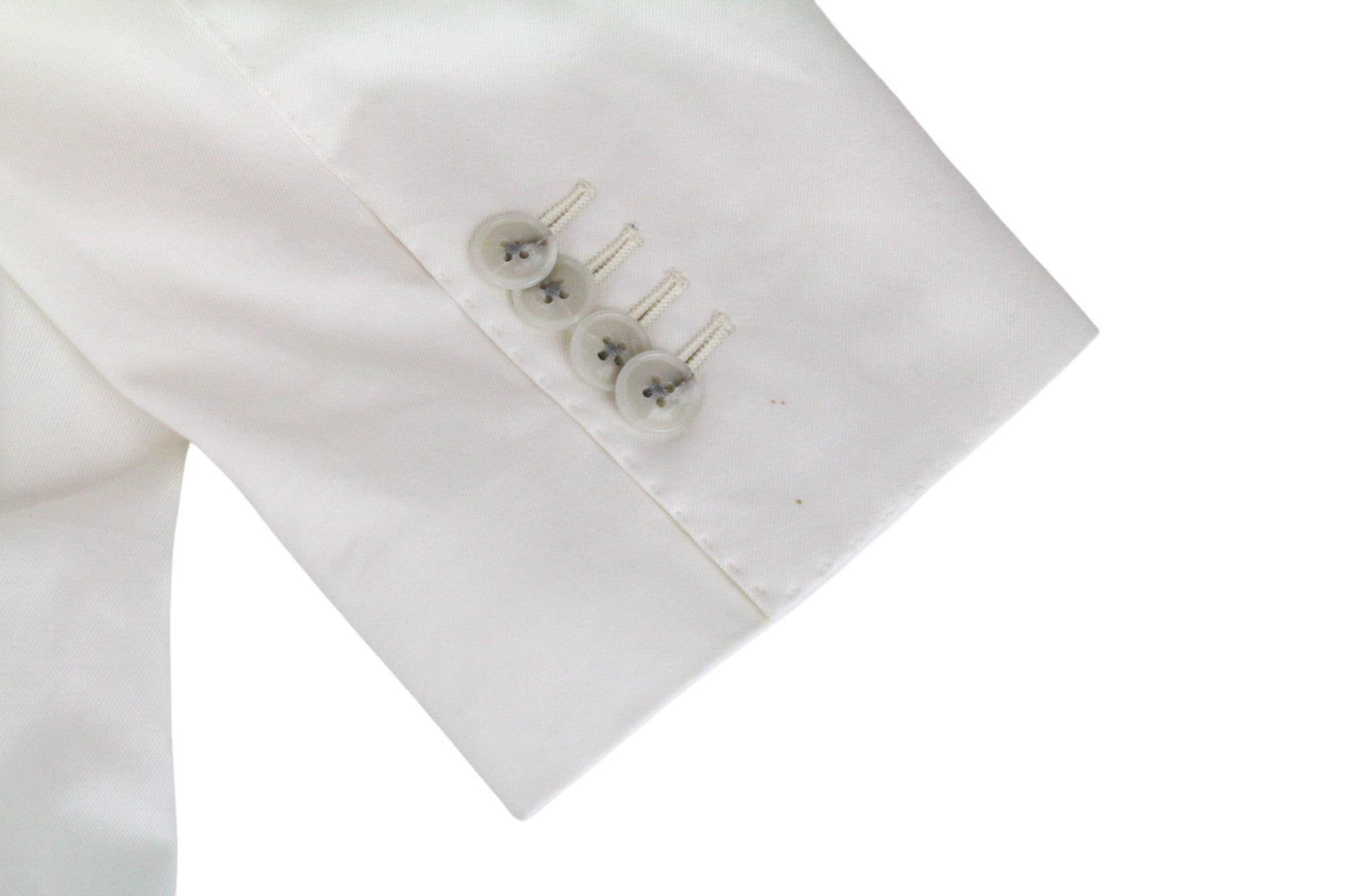 SUITSUPPLY Havana Men's Suit UK38R Off-White Slim Cotton Single-Breasted 2Piece