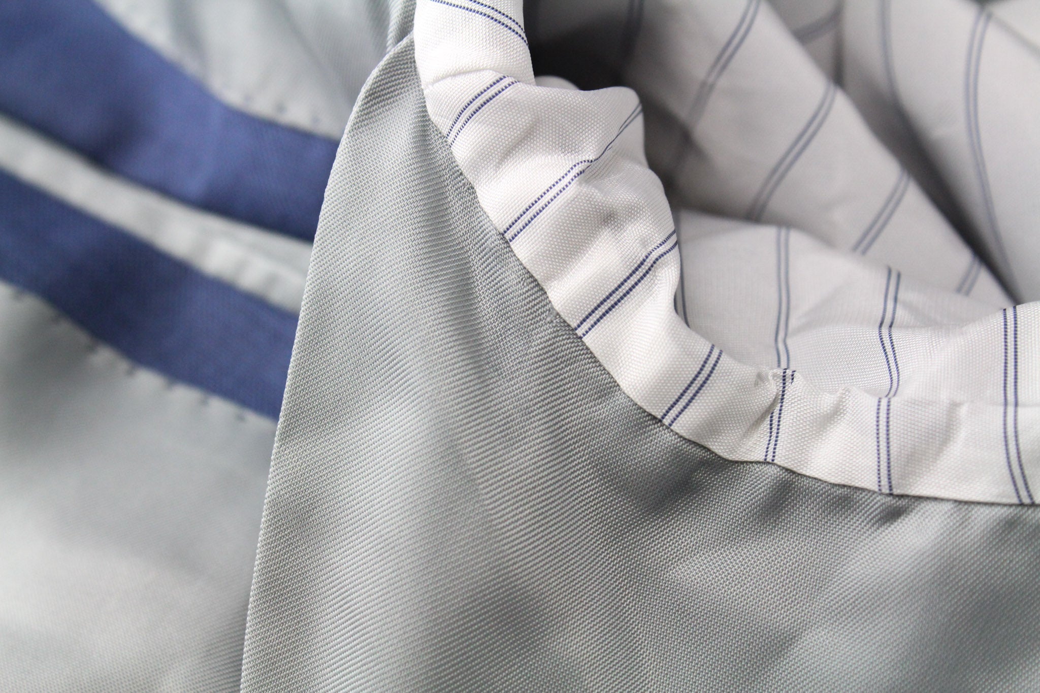 SUITSUPPLY Lazio La Spalla Men's Suit UK40L Slim Blue Wool 3Pc Super 150's