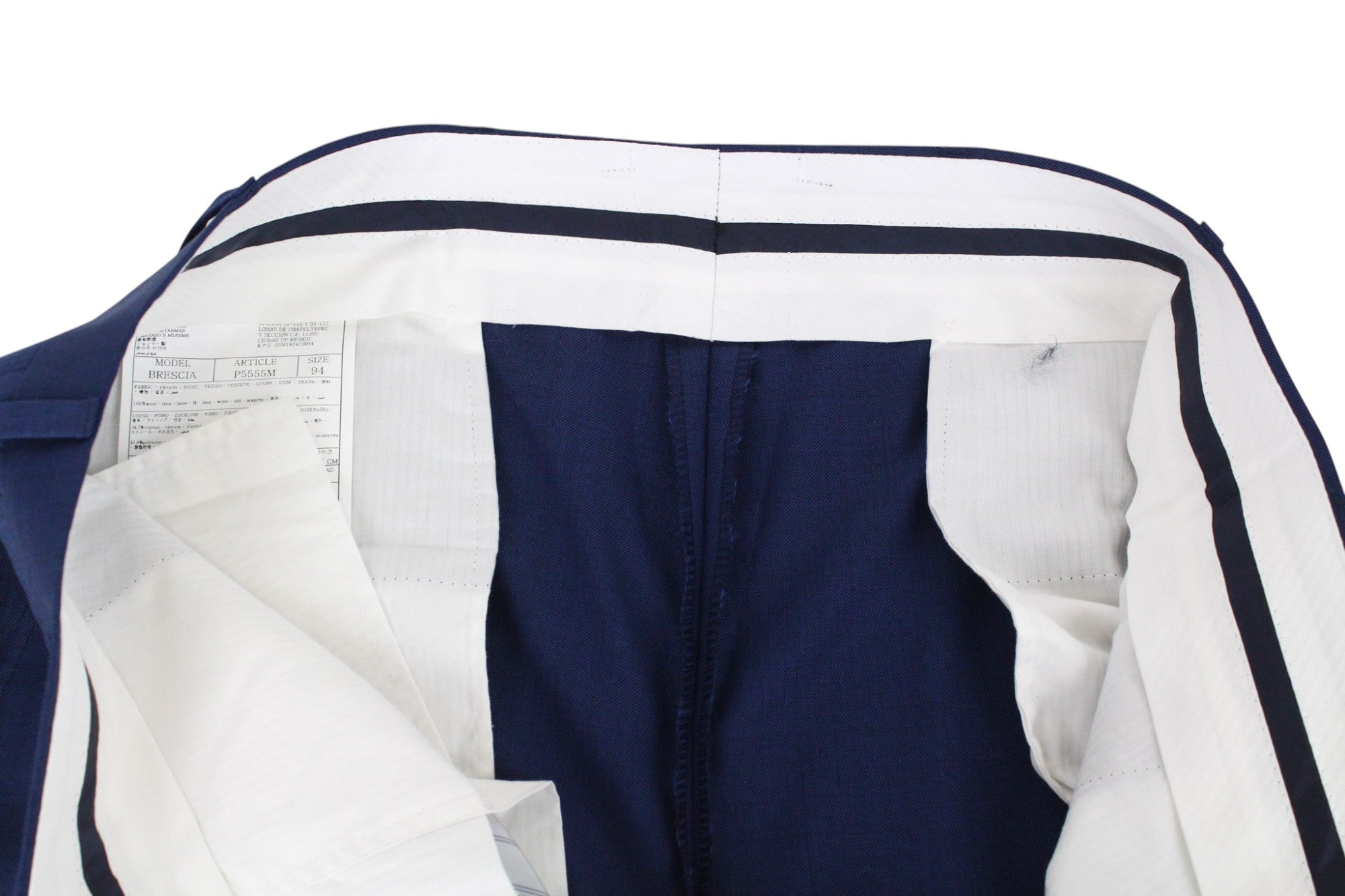 SUITSUPPLY Lazio Men's UK38L Navy Slim Fit Pure Wool 2-Piece Suit