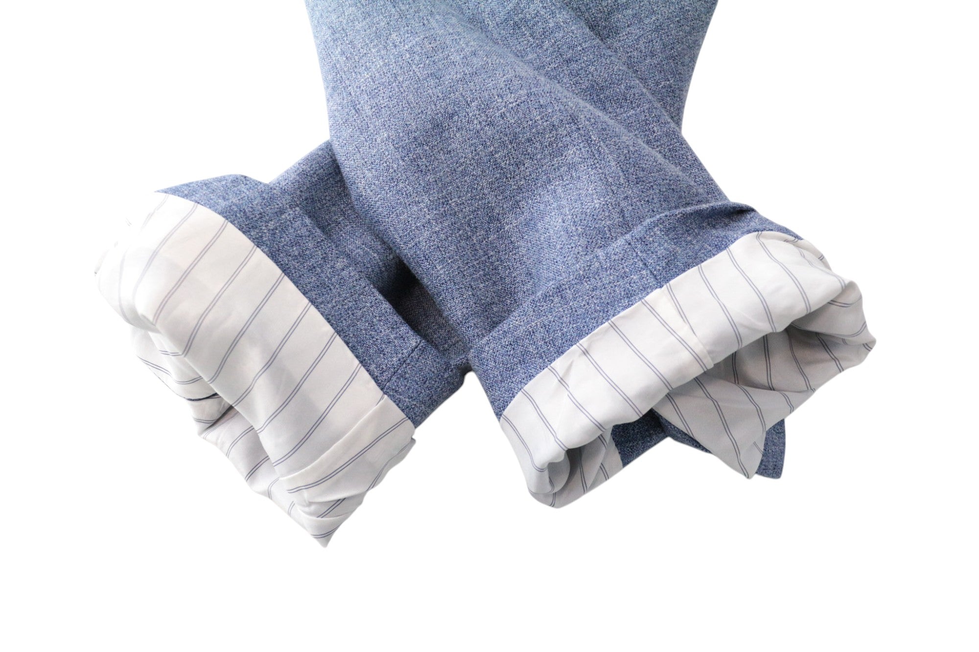 SUITSUPPLY Lazio Men's Suit UK38R Slim Blue Wool Silk Linen Classic 2-Piece