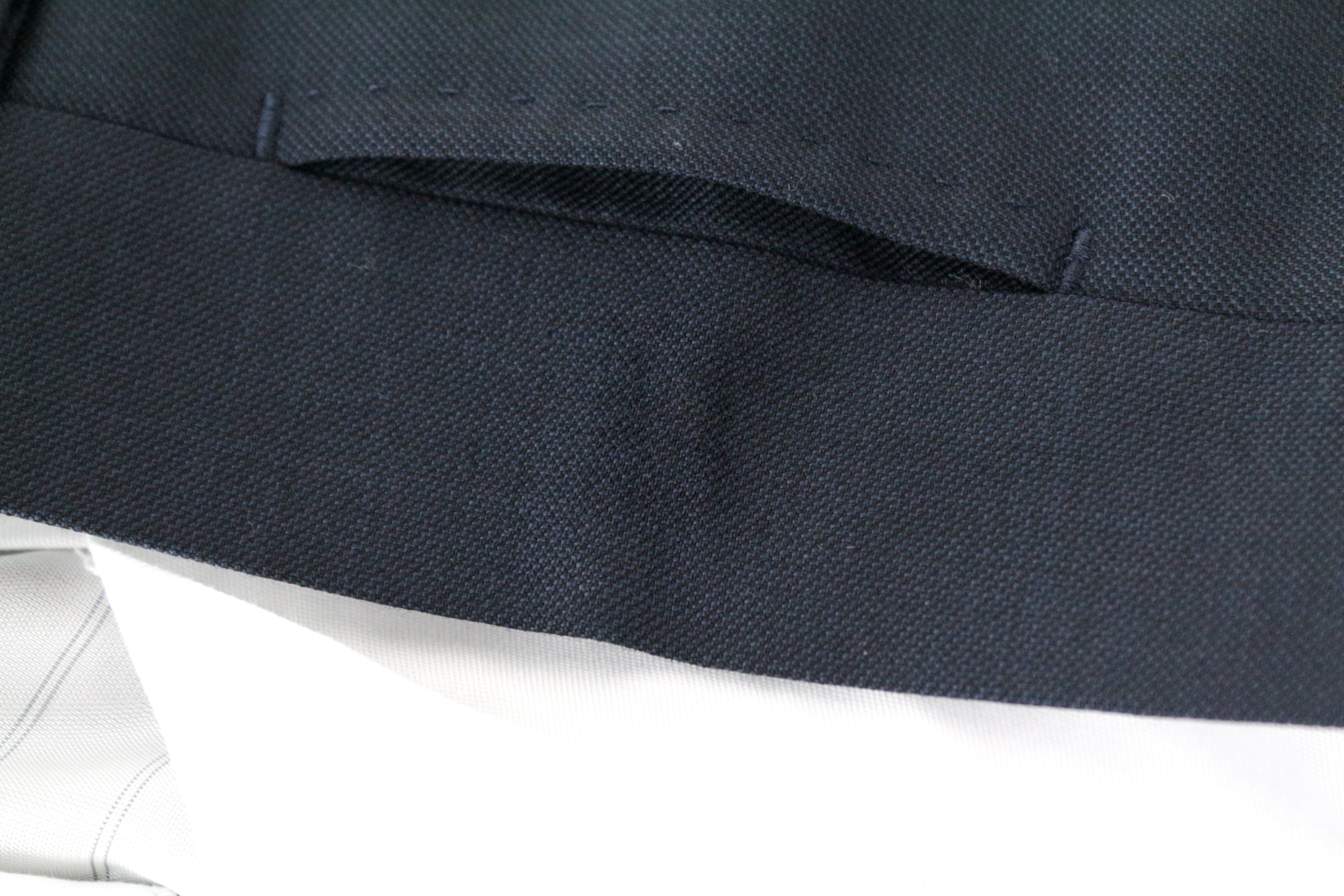 SUITSUPPLY Lazio UK52 Men's 3 Piece Blue Wool Suit Single-Breasted