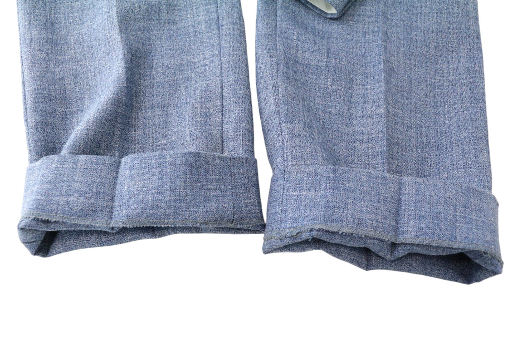 SUITSUPPLY Lazio Men's Suit UK38R Slim Blue Wool Silk Linen Classic 2-Piece